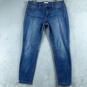 Lila Ryan Straight Leg Jeans Denim Stretch Dark Wash Blue Womens Size 31